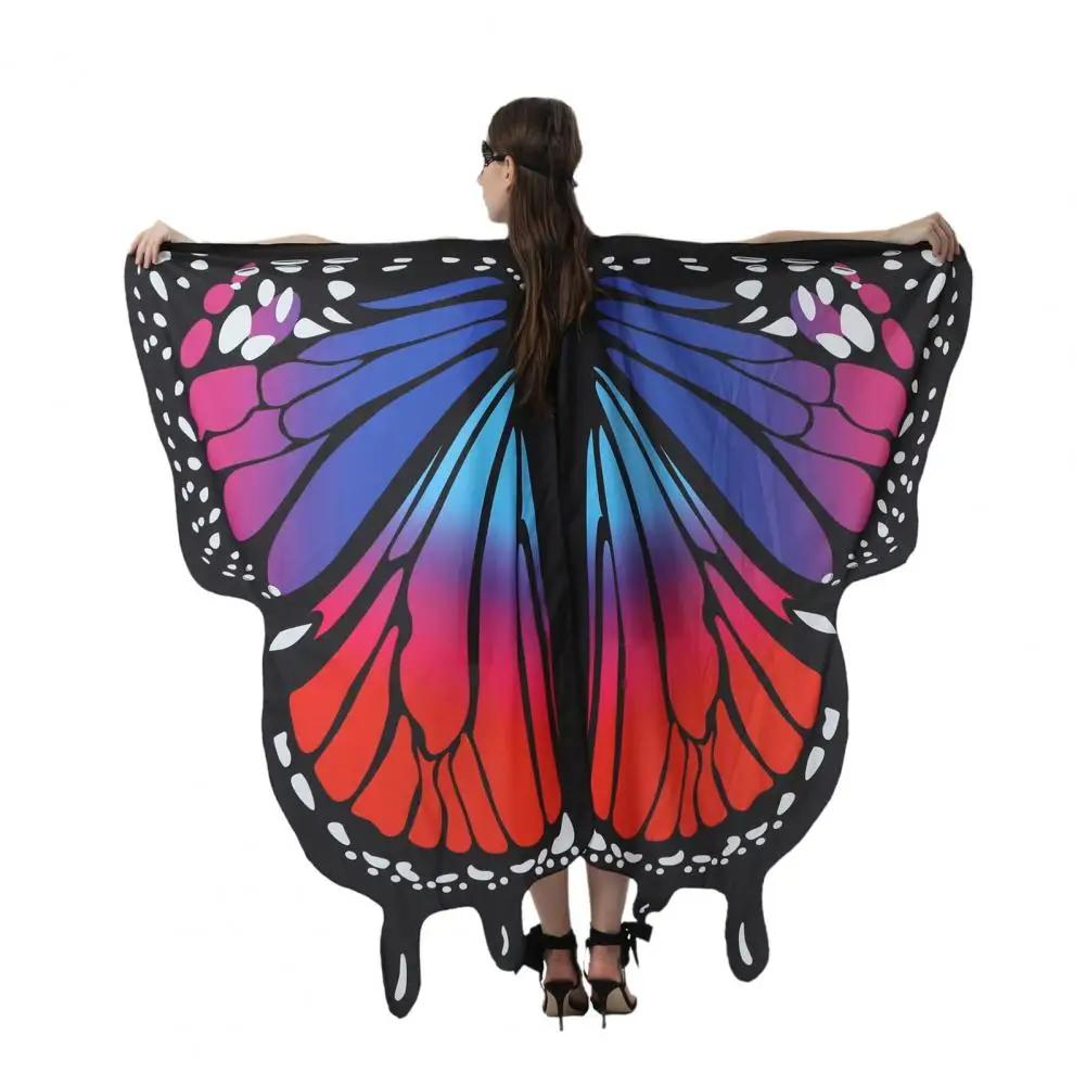 성인 나비 케이프 날개, 유연한 다채로운, 눈길을 끄는 할로윈 코스튬, 파티 선물 소품